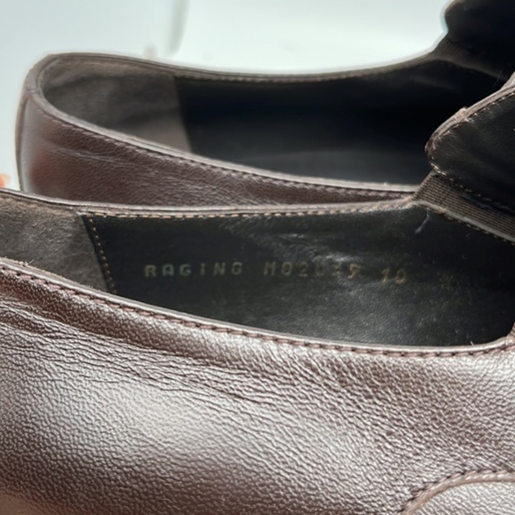 Bruno Magli Raging‎ Slip on Leather Loafers Dark Brown Made in Italy Size 10 main image 13